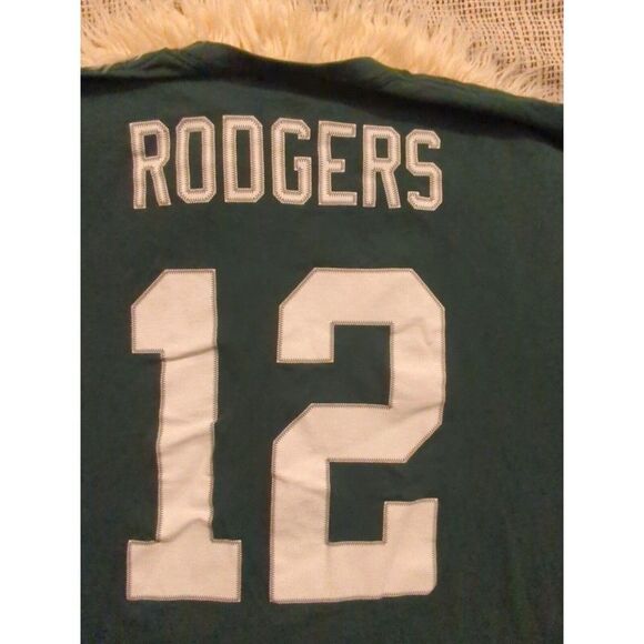 Green Bay Packers t-shirts Large NFL Team Apparel Football Aaron Rodgers #12 - Picture 5 of 5